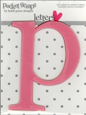 Heidi Grace - Loving You - Plastic Alpha Stickers p - 2/pk  (sold in 3's)